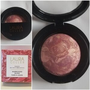 🦋 Laura Geller Baked Blush-N-Brighten Marbleized Blush (In Raspberry)